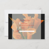 PixDezines rsvp oranje calla lily/DIY background (Achterkant)