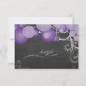 PixDezines rsvp paarse lantaarns+chalkboard (Voorkant)