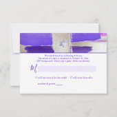 PixDezines RSVP Paarse Waterverf Bat Mitzvah ✡ (Achterkant)