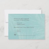 PixDezines rsvp Palm fronds silhouette/caca+blue (Achterkant)