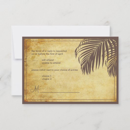 PixDezines rsvp palmschijfjes/strand/bruin (Achterkant)