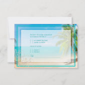 PixDezines rsvp paradise/Tropical+strand+palm bome (Achterkant)