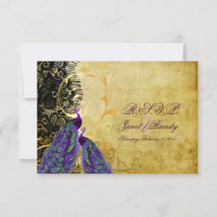 PixDezines rsvp pauock+filigree zwemmen Kaartje