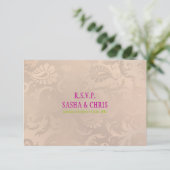 PixDezines rsvp pavo damask/roze champagne (Staand voorkant)