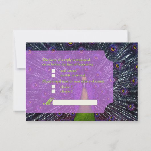 PixDezines rsvp Peacock Feather (Achterkant)