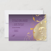 PixDezines rsvp Peacock, Filigree+swirls/DIY-tekst (Achterkant)