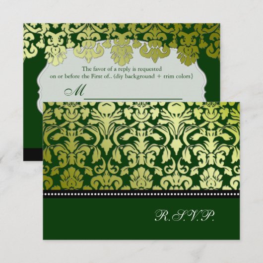 PixDezines rsvp peridot flora damask/diy kleuren (Voorkant / Achterkant)