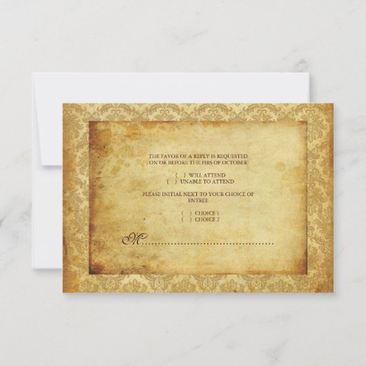 PixDezines rsvp +Pique Lace Damask+Wax Seal (Achterkant)