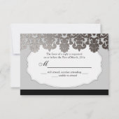 PixDezines rsvp platinum flora damask/diy kleuren Kaartje (Achterkant)