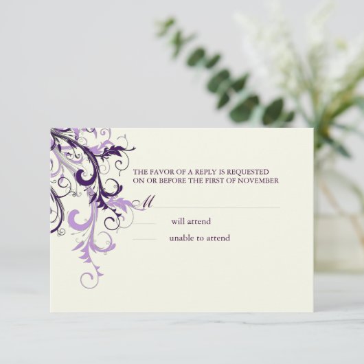 PixDezines RSVP PLUM SWIRLS/DIY ACHTERGROND (Staand voorkant)