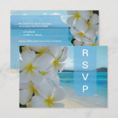 PixDezines RSVP PLUMERIA LEI/BEACH (Voorkant / Achterkant)
