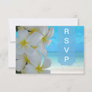 PixDezines rsvp Plumeria Lei /strand Kaartje