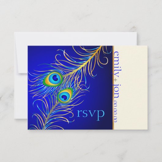PixDezines RSVP psychedelische pauw/kobalt blauw (Voorkant)
