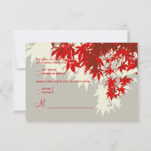 PixDezines Rsvp Red Maple Leaves/herfst (Achterkant)