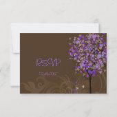 PixDezines rsvp retro violet ahorebomen (Voorkant)