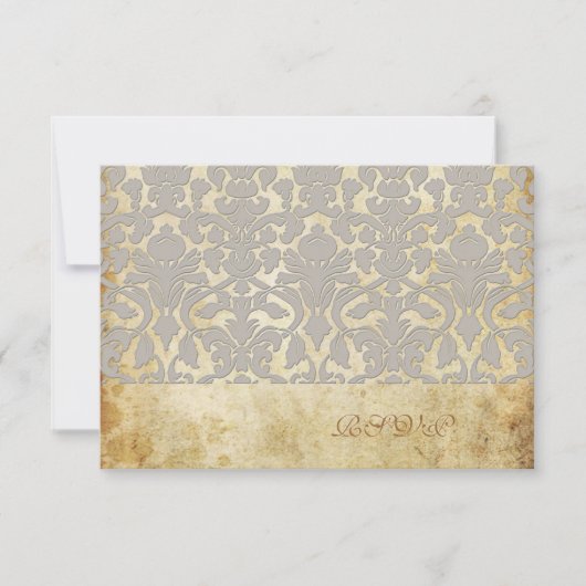 PixDezines RSVP +ROMANTIC FLORA DAMASK (Voorkant)