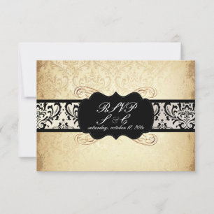 PixDezines rsvp Rossi Damask, Champagne