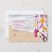 PixDezines rsvp roze plumeria Lei/strand (Achterkant)