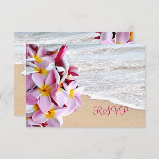 PixDezines rsvp roze plumeria Lei/strand (Voorkant / Achterkant)