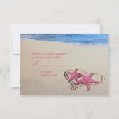 PixDezines rsvp  roze Starfish/strand (Achterkant)