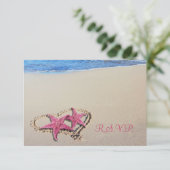 PixDezines rsvp  roze Starfish/strand (Staand voorkant)