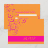 PixDezines rsvp Roze Swirls/DIY achtergrondkleur! (Voorkant / Achterkant)