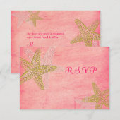 PixDezines RSVP, ROZE ZEESTER voor 5x7 RSVP Kaartje (Voorkant / Achterkant)