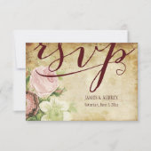 PixDezines rsvp  rozen/perkament (Voorkant)