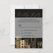 PixDezines RSVP San Francisco Skyline/Faux Gold (Achterkant)