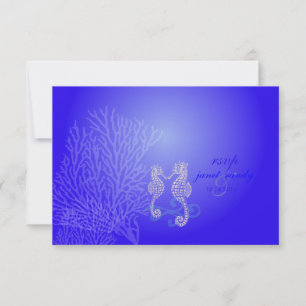 PixDezines rsvp Seahorse, kobalt blue, strandparti