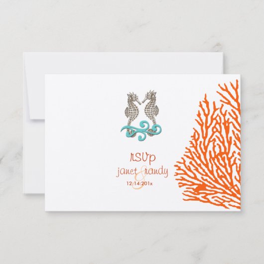 PixDezines rsvp Seahorse, strandpartij (Voorkant)