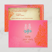 PixDezines rsvp Seahorse, strandpartij (Voorkant / Achterkant)