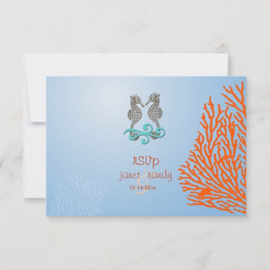 PixDezines rsvp Seahorse, strandpartij (Voorkant)