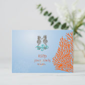 PixDezines rsvp Seahorse, strandpartij (Staand voorkant)