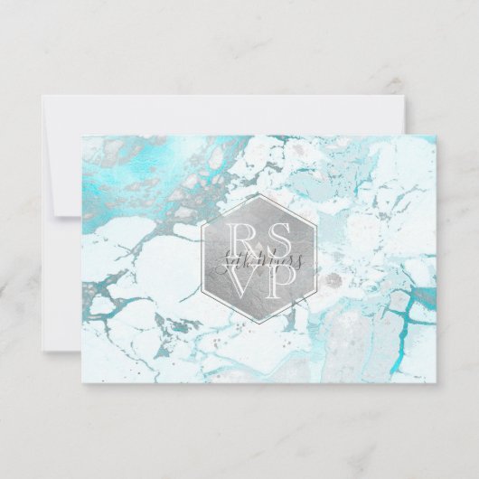 PixDezines RSVP Silver Honeycomb Bar Mitzvah ✡ (Voorkant)