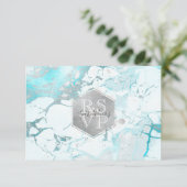 PixDezines RSVP Silver Honeycomb Bar Mitzvah ✡ (Staand voorkant)