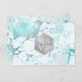 PixDezines RSVP Silver Honeycomb Bar Mitzvah ✡ (Voorkant / Achterkant)