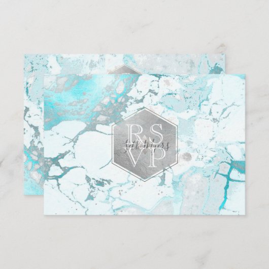 PixDezines RSVP Silver Honeycomb Bar Mitzvah ✡ (Voorkant / Achterkant)