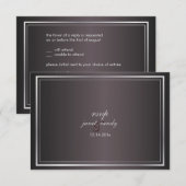 PixDezines rsvp sjabloon/faux brons (Voorkant / Achterkant)