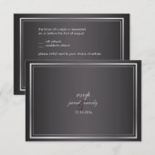 PixDezines rsvp sjabloon/faux brons Kaartje (Voorkant / Achterkant)