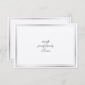 PixDezines rsvp sjabloon/gold+faux zilver (Voorkant / Achterkant)