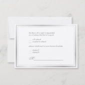 PixDezines rsvp sjabloon/goud+nepsilver Kaartje (Achterkant)