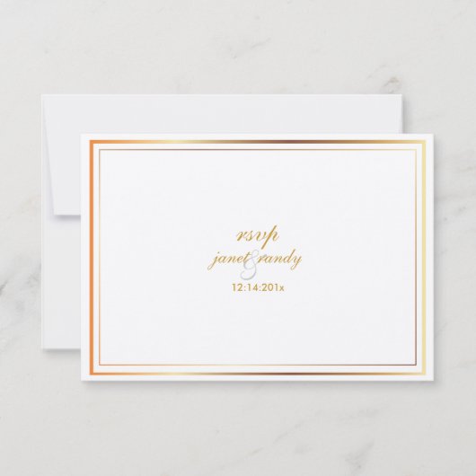 PixDezines rsvp sjabloon/zilver+faux goud (Voorkant)