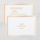 PixDezines rsvp sjabloon/zilver+faux goud Kaartje (Voorkant / Achterkant)