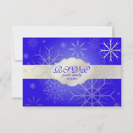 PixDezines rsvp Snowflakes, DIY achtergrondkleur! (Voorkant)