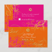PixDezines rsvp Sorbet Swirls, Bat Mitzvah (Voorkant / Achterkant)