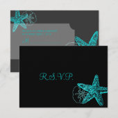 PixDezines rsvp Starfish/Beach Weddings (Voorkant / Achterkant)