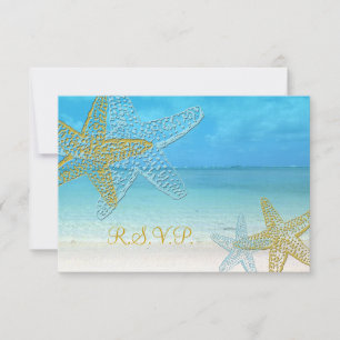 PixDezines rsvp Starfish/Beach Weddings