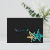 PixDezines rsvp Starfish/Beach Weddings (Staand voorkant)