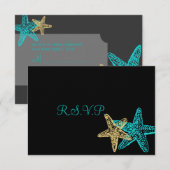 PixDezines rsvp Starfish/Beach Weddings (Voorkant / Achterkant)